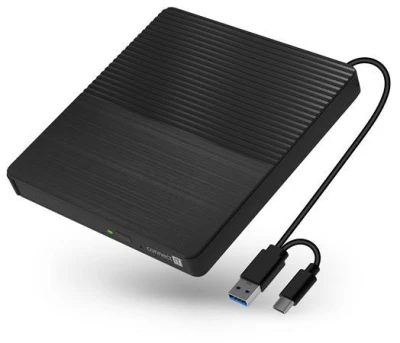 Connect IT 3v1 SlimDrive Externí CD/DVD mechanika USB-C/A