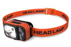 CONNECT IT BLINK 200R LED čelovka, 4 režimy svícení, pohybový senzor,dobíjecí baterie (USB-C),oranžová CONNECT IT BLINK 200R LED čelovka, 4 režimy svícení, pohybový senzor,dobíjecí baterie (USB-C),oranžová