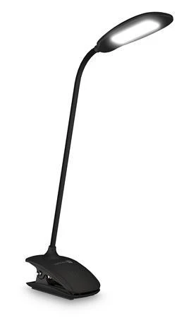 Connect IT CLIP stolní Led lampička s klipem, int. baterie, USB-C, ČERNÁ Connect IT CLIP stolní Led lampička s klipem, int. baterie, USB-C, ČERNÁ
