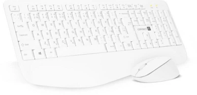 Connect IT Combo bezdrátová bílá klávesnice + myš, (+1x AAA +1x AA baterie zdarma), CZ + SK layout
