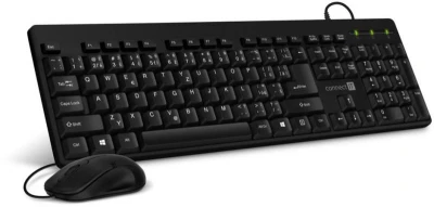 Connect IT Combo drátová černá klávesnice + myš, CZ + SK layout