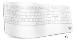 CONNECT IT FOR HEALTH Ergonomická klávesnice, bezdrátová, USB 2.4GHz, CZ + SK verze, BÍLÁ CONNECT IT FOR HEALTH Ergonomická klávesnice, bezdrátová, USB 2.4GHz, CZ + SK verze, BÍLÁ
