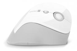 CONNECT IT FOR HEALTH ergonomická vertikální myš, (+ 1x AA baterie zdarma), bezdrátová, BÍLÁ CONNECT IT FOR HEALTH ergonomická vertikální myš, (+ 1x AA baterie zdarma), bezdrátová, BÍLÁ