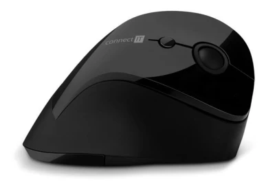 Connect IT FOR HEALTH ergonomická vertikální myš, (+ 1x AA baterie zdarma), bezdrátová, ČERNÁ Connect IT FOR HEALTH ergonomická vertikální myš, (+ 1x AA baterie zdarma), bezdrátová, ČERNÁ