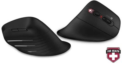 Connect IT FOR HEALTH Verti TriMode ergonomická vertikální myš, bezdrátová, ČERNÁ Connect IT FOR HEALTH Verti TriMode ergonomická vertikální myš, bezdrátová, ČERNÁ