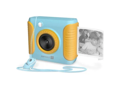 Connect IT INSTAPRINT dětský instantní fotoaparát MODRÝ