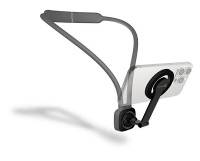 Connect IT MagSafe POV magnetický držák telefonu na krk ŠEDÝ