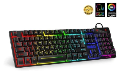 Connect IT NEO klávesnice pro hráče (CZ+SK verze), RGB podsvícení, reaguje na zvuk Connect IT NEO klávesnice pro hráče (CZ+SK verze), RGB podsvícení, reaguje na zvuk