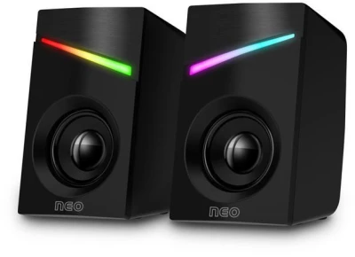 Connect IT NEO PC reproduktory 2.0, 3W, RGB podsvícení, 3,5mm jack+ USB, ČERNÉ Connect IT NEO PC reproduktory 2.0, 3W, RGB podsvícení, 3,5mm jack+ USB, ČERNÉ