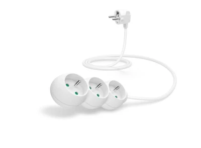 Connect IT Prodlužovací kabel 230 V, 3 zásuvky, 1,5 m, bez vypínače (bílý) Connect IT Prodlužovací kabel 230 V, 3 zásuvky, 1,5 m, bez vypínače (bílý)