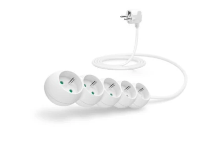 Connect IT Prodlužovací kabel 230 V, 5 zásuvek, 2 m, bez vypínače (bílý) Connect IT Prodlužovací kabel 230 V, 5 zásuvek, 2 m, bez vypínače (bílý)