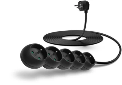 Connect IT Prodlužovací kabel 230 V, 5 zásuvek, 5 m, bez vypínače (černý) Connect IT Prodlužovací kabel 230 V, 5 zásuvek, 5 m, bez vypínače (černý)