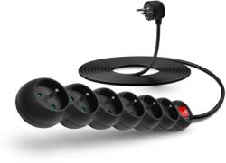 CONNECT IT prodlužovací kabel 230 V, 6 zásuvek, 3 m, s vypínačem (černý) CONNECT IT prodlužovací kabel 230 V, 6 zásuvek, 3 m, s vypínačem (černý)