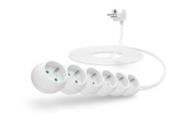 CONNECT IT prodlužovací kabel 230 V, 6 zásuvek, 5 m, bez vypínače (bílý) CONNECT IT prodlužovací kabel 230 V, 6 zásuvek, 5 m, bez vypínače (bílý)