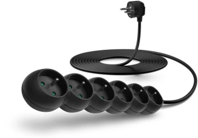 Connect IT Prodlužovací kabel 230 V, 6 zásuvek, 5 m, bez vypínače (černý) Connect IT Prodlužovací kabel 230 V, 6 zásuvek, 5 m, bez vypínače (černý)