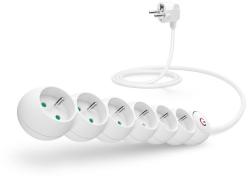 CONNECT IT prodlužovací kabel 230 V, 6 zásuvek, 5 m, s vypínačem (bílý) CONNECT IT prodlužovací kabel 230 V, 6 zásuvek, 5 m, s vypínačem (bílý)