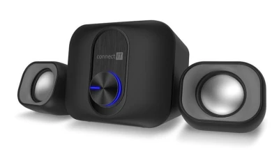Connect IT Rumble PRO PC reproduktory 2.1,11W, 3,5mm jack + USB napájení, ČERNÉ Connect IT Rumble PRO PC reproduktory 2.1,11W, 3,5mm jack + USB napájení, ČERNÉ