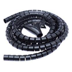 CONNECT IT trubice pro vedení kabelů WINDER, 2,5m x 20mm, černá CONNECT IT trubice pro vedení kabelů WINDER, 2,5m x 20mm, černá