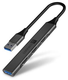CONNECT IT USB-A hub, (1xUSB-A 3.0, 3xUSB-A 2.0), externí, ANTRACITOVÝ CONNECT IT USB-A hub, (1xUSB-A 3.0, 3xUSB-A 2.0), externí, ANTRACITOVÝ