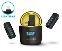 CONNECT IT Wireless mikrofon ClipMic Pro Lightning (2 ks + receiver) set ČERNÝ CONNECT IT Wireless mikrofon ClipMic Pro Lightning (2 ks + receiver) set ČERNÝ