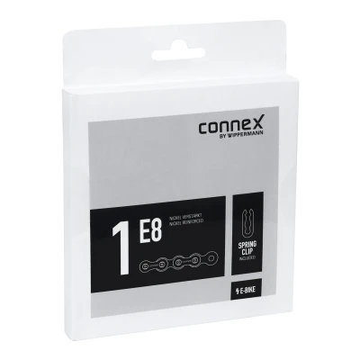 CONNEX Řetěz 1E8 pro E-BIKE single speed, stříbrný