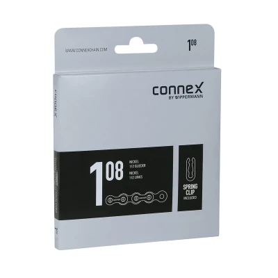 CONNEX Řetěz 108 pro single speed, stříbrný