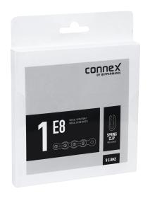 CONNEX Řetěz 1E8 pro E-BIKE single speed, stříbrný