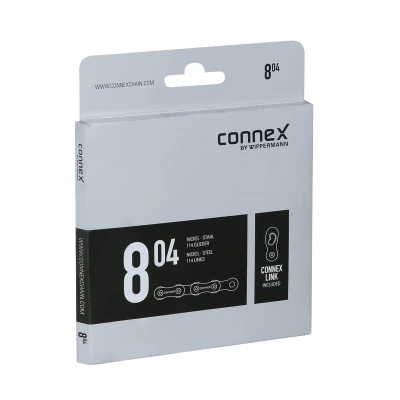 CONNEX Řetěz 804 pro 8-kolo, stříbrno-černý