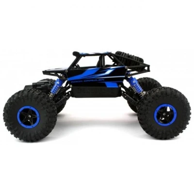 CONQUEROR 4x4 - 2,4Ghz - 1/18 - malý crawler - modrý + Náhradní akumulátor 2000mAh