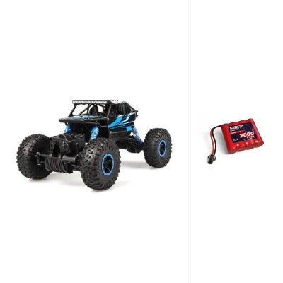 CONQUEROR 4x4 - 2,4Ghz - 1/18 - malý crawler - modrý + Náhradní akumulátor 2000mAh