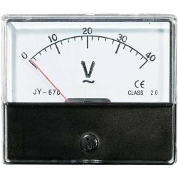 CONRAD Analogové panelové měřidlo VOLTCRAFT AM-70X60/40V 40 V