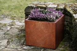 CORGARDEN 1001 Cube Zahradní květináč 60 x 60 x 50 cm, corten