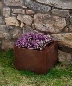 CORGARDEN 1002 Cube Zahradní květináč 40 x 40 x 30 cm, corten