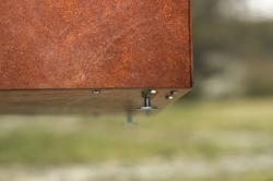 CORGARDEN 1002 Cube Zahradní květináč 40 x 40 x 30 cm, corten