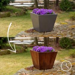 CORGARDEN 1003 Cono Zahradní květináč 60 x 60 x 50 cm, corten