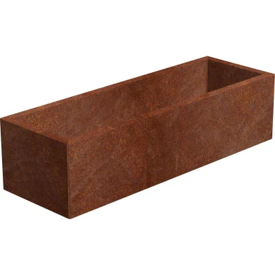 CORGARDEN Line corten 40 x 90 x 30 cm zahradní květináč