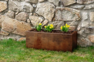 CORGARDEN Line corten 40 x 90 x 30 cm zahradní květináč