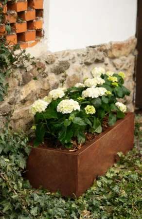 CORGARDEN Line cortenový 40 x 120 x 30 cm zahradní květináč