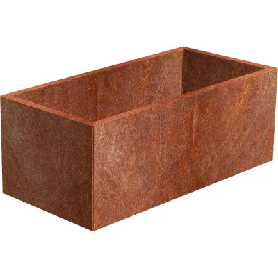 CORGARDEN Line corten 60 x 120 x 50 cm zahradní květináč