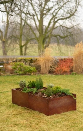 CORGARDEN Vivo corten 74 x 148 x 36 cm vyvýšený záhon
