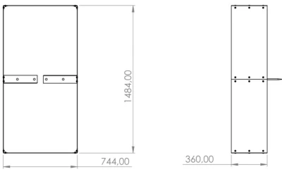 CORGARDEN Vivo corten 74 x 148 x 36 cm vyvýšený záhon