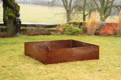 CORGARDEN Vivo corten 148 x 148 x 36 cm vyvýšený záhon