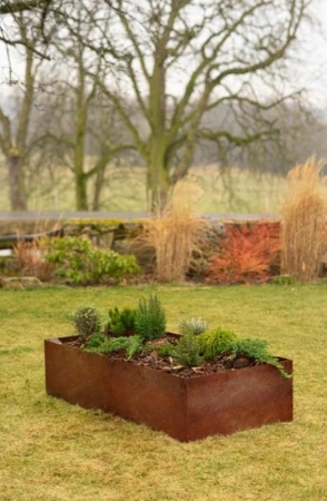 CORGARDEN Vivo corten 148 x 148 x 36 cm vyvýšený záhon