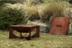 CORGARDEN 1014 Vento Zahradní ohniště 50 x 50 x 30 cm, corten