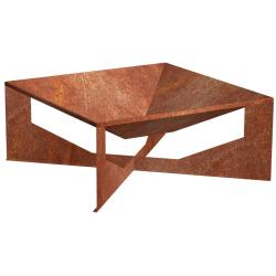 CORGARDEN 1015 Vento Zahradní ohniště 70 x 70 x 30 cm, corten