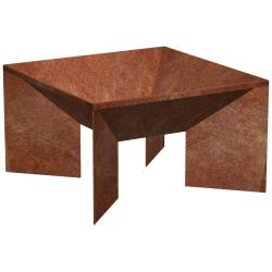 CORGARDEN 1016 Fokus Zahradní ohniště 50 x 50 x 30 cm, corten