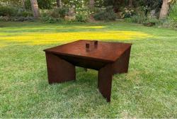 CORGARDEN 1016 Fokus Zahradní ohniště 50 x 50 x 30 cm, corten