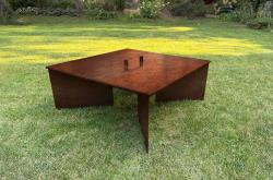 CORGARDEN 1017 Fokus Zahradní ohniště 70 x 70 x 30 cm, corten