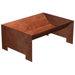 CORGARDEN 1018 Strato Zahradní ohniště 50 x 70 x 30 cm, corten