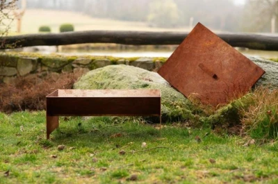 CORGARDEN 1018 Strato Zahradní ohniště 50 x 70 x 30 cm, corten